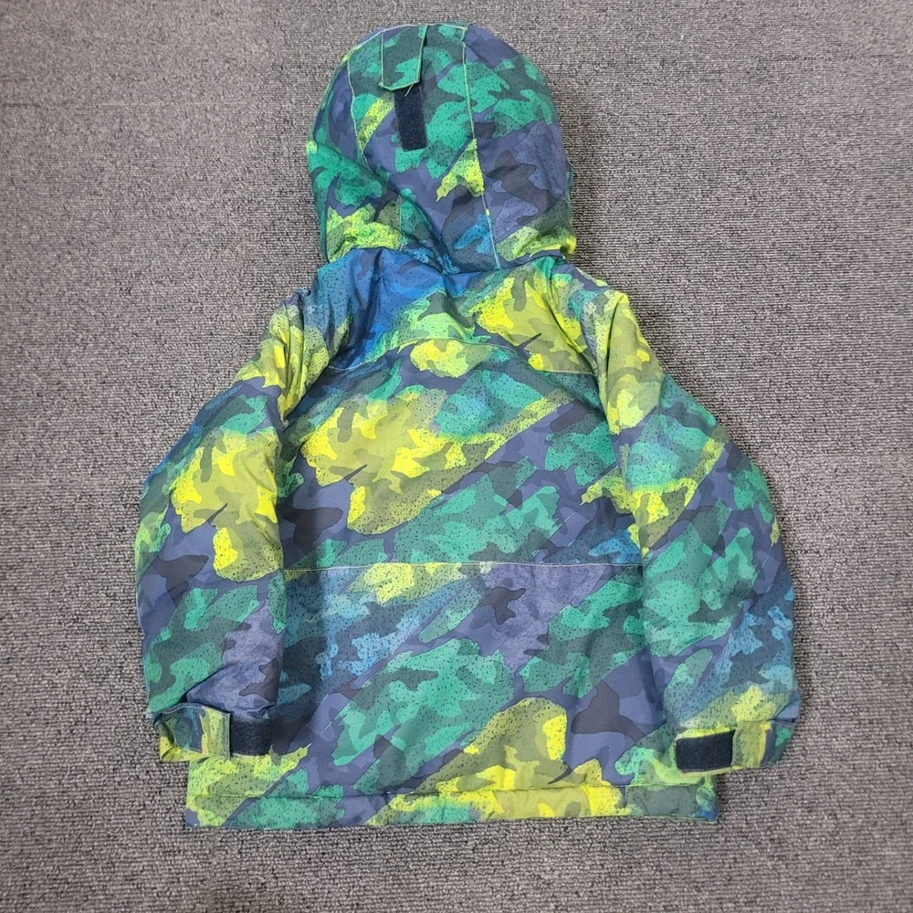 Columbia Size 3T Winter Jacket Toddler Boys Camo Hooded Puffer SD5022